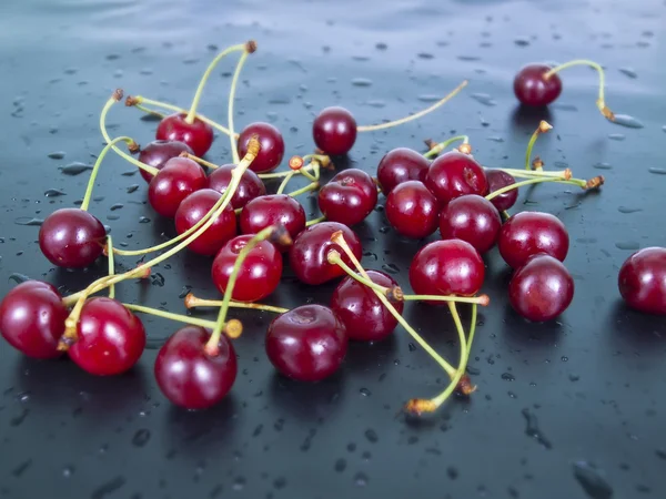 To jest dużo owoców wiśni — Zdjęcie stockowe