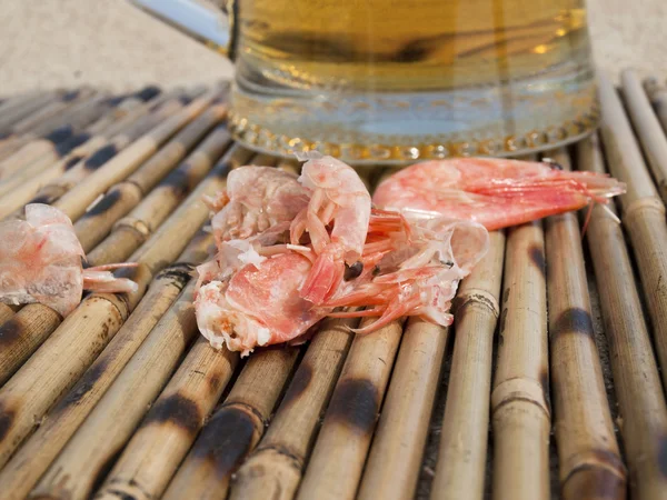 Waste after a shrimp — Stock Photo, Image