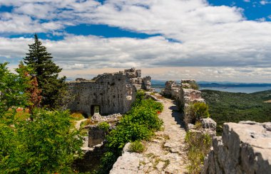 Beautiful nature landscape view from St. Michael Fortress clipart