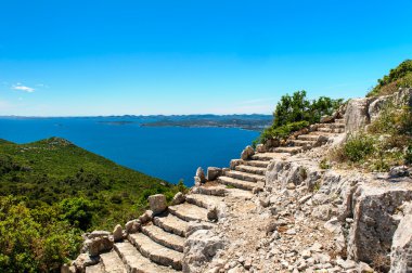 Beautiful nature landscape view from St. Michael Fortress clipart