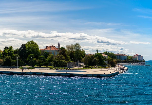 Vista da saudação ao sol, Zadar, Croácia — Fotografia de Stock