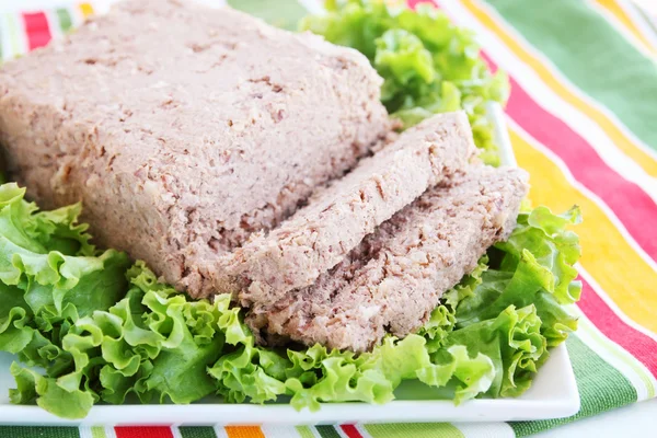 stock image Pate with lettuce