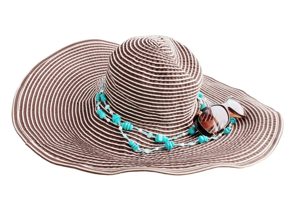 Sombrero con turquesa — Foto de Stock