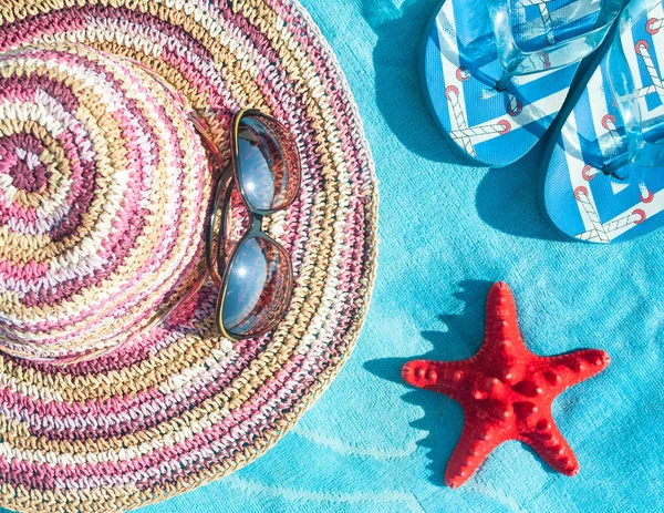Beach accessories - Summer concept — Stock Photo, Image