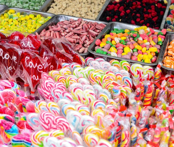 다양 한 사탕의 그룹 — 스톡 사진