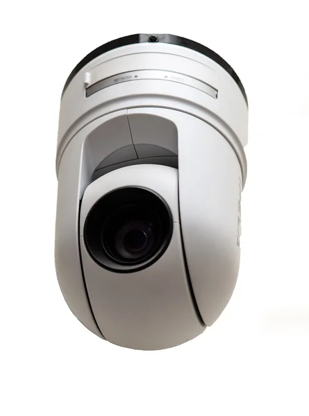 Σύγχρονη ασφαλείας κάμερα απομονωθεί σε λευκό — Φωτογραφία Αρχείου