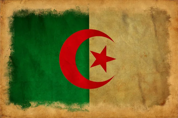 Algerien Grunge Flagge — Stockfoto