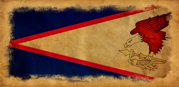 Прапор Американського Самоа гранж — стокове фото