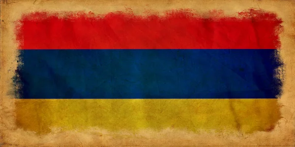 Arménie grunge vlajka — Stock fotografie