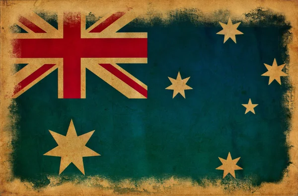 澳大利亚 grunge 旗 — 图库照片