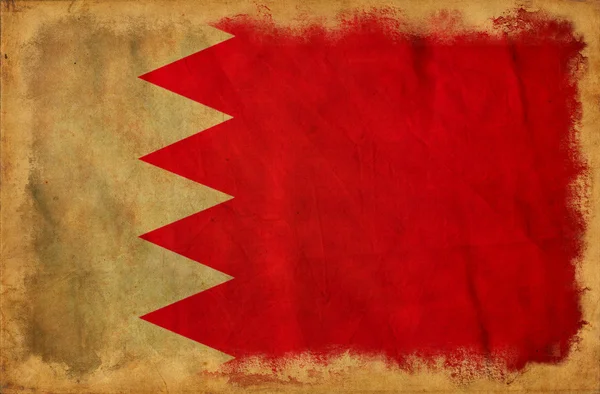 Bahrain grunge flagga — Stockfoto