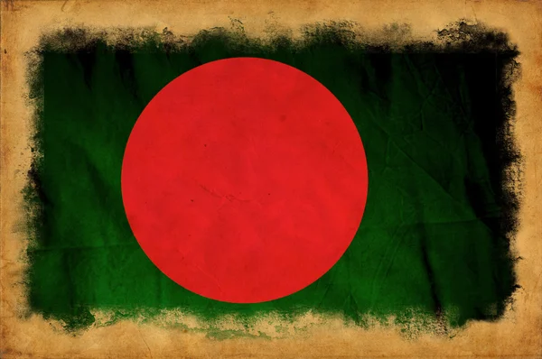 Bangladesh bandeira grunge — Fotografia de Stock
