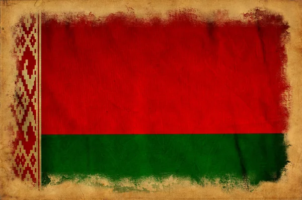 Bielorussia bandiera grunge — Foto Stock
