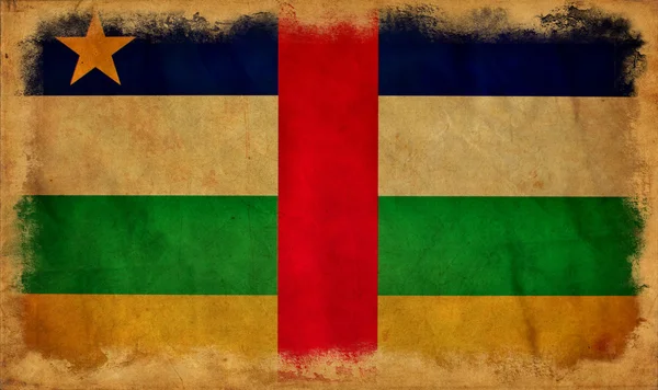Центральноафриканська Республіка скрегоче прапором — стокове фото