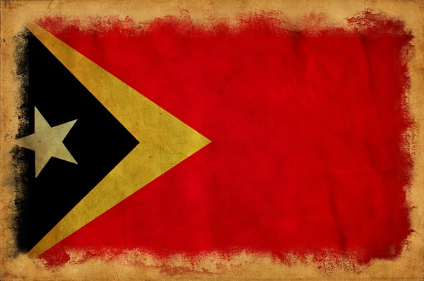 Bandiera grunge Timor Est — Foto Stock