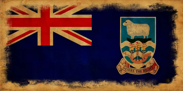 Falklandinseln Grunge-Flagge — Stockfoto