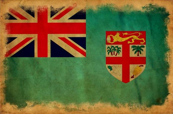 Bandeira do grunge das Fiji — Fotografia de Stock