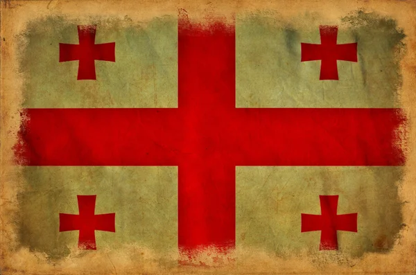 Гранж-флаг Джорджиги — стоковое фото