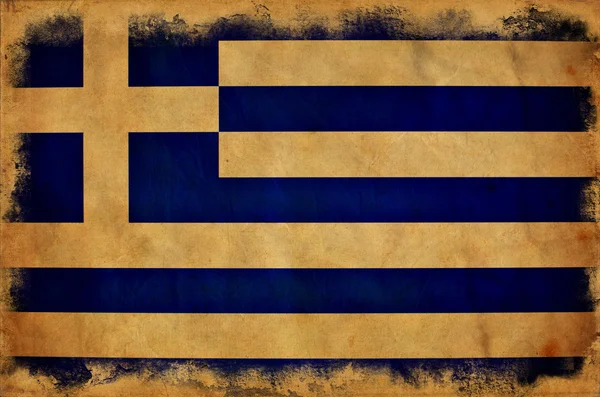 Řecko grunge vlajka — Stock fotografie