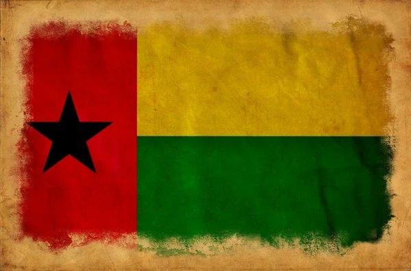 Guinea bissau grunge vlajka — Stock fotografie