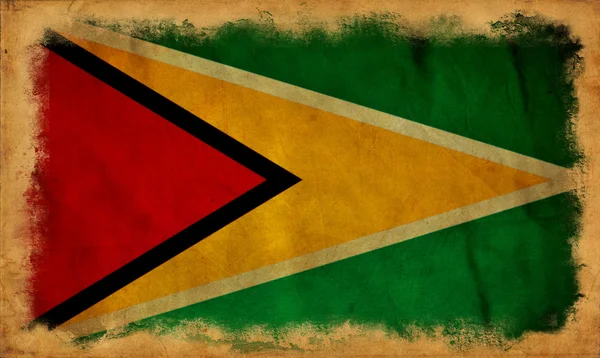 Bandiera grunge Guyana — Foto Stock