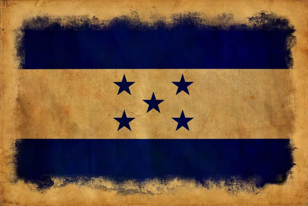Bandiera grunge Honduras — Foto Stock