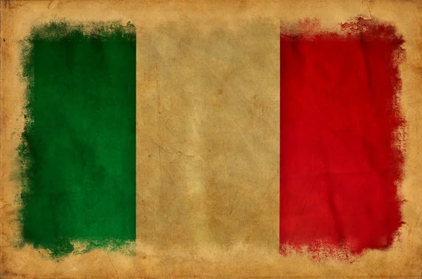 Itália bandeira grunge — Fotografia de Stock