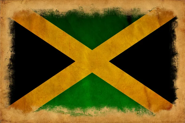 Flaga ilustracja Jamajka — Zdjęcie stockowe