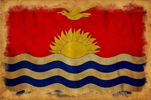 Bandeira do grunge de Kiribati — Fotografia de Stock