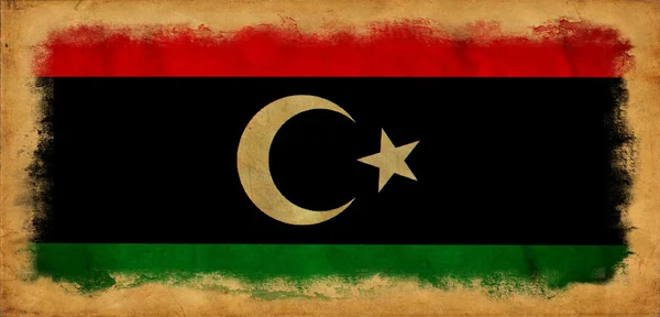 Bandera grunge Libia —  Fotos de Stock