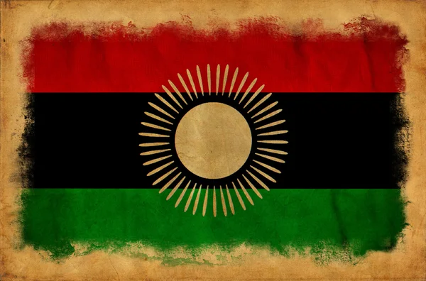 Bandiera grunge del Malawi — Foto Stock
