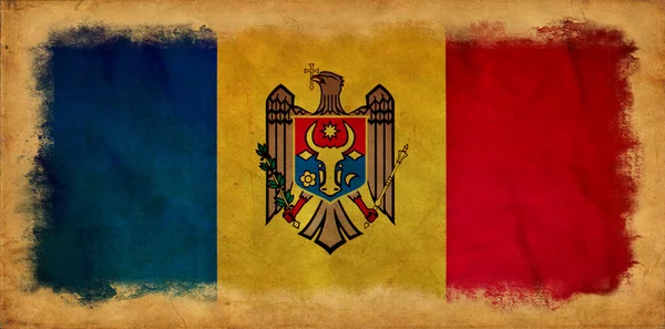 Μολδαβία grunge σημαία — Φωτογραφία Αρχείου