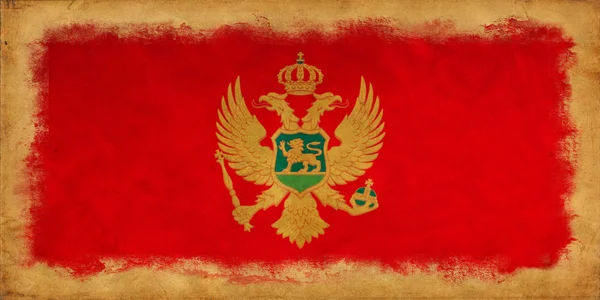 Гранж-флаг Черногории — стоковое фото