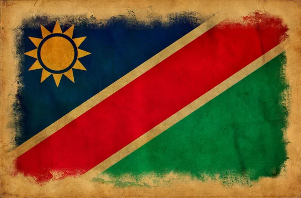 Drapeau grunge Namibie — Photo
