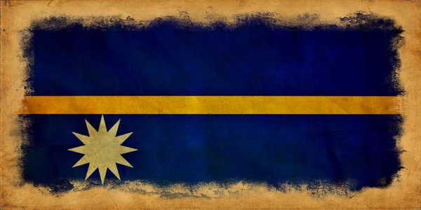 Прапор Науру гранж — стокове фото