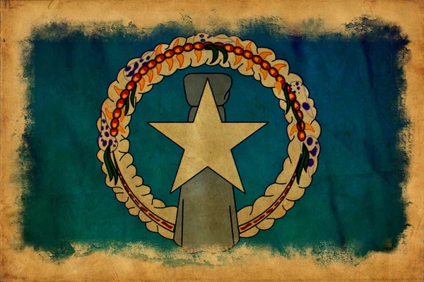 Bandera Grunge Marianas del Norte —  Fotos de Stock