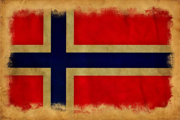 Norvegia bandiera grunge — Foto Stock
