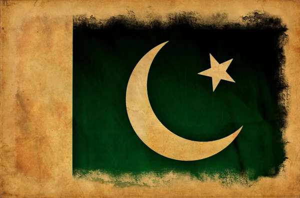 巴基斯坦 grunge 旗 — 图库照片