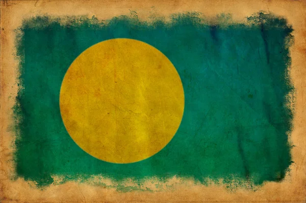 Bandeira do grunge de Palau — Fotografia de Stock