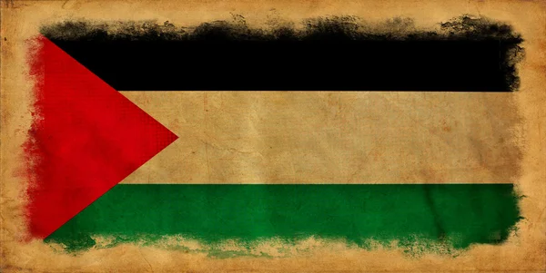 Bandeira do grunge da Palestina — Fotografia de Stock