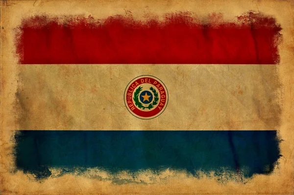 Παραγουάη grunge σημαία — Φωτογραφία Αρχείου