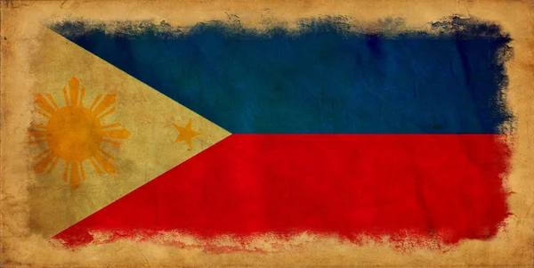 Филиппинский гранж-флаг — стоковое фото