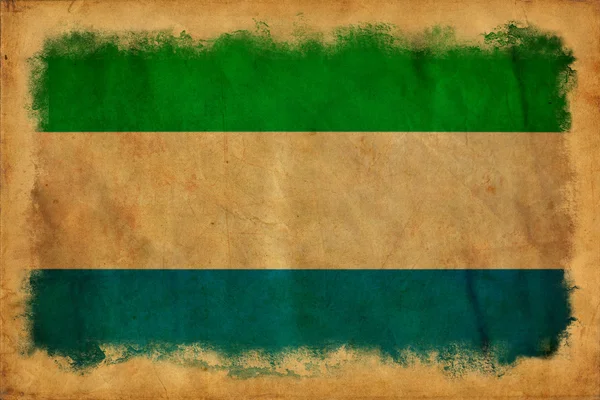 Sierra Leone bandiera grunge — Foto Stock