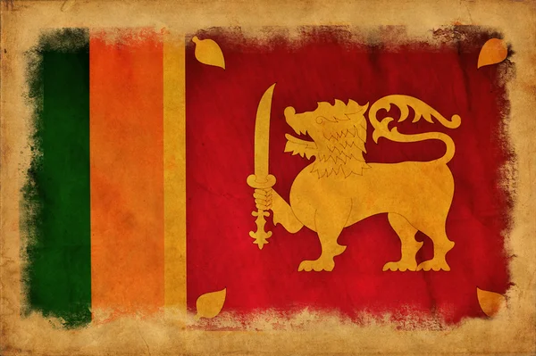 Σημαία grunge Σρι Λάνκα — Φωτογραφία Αρχείου