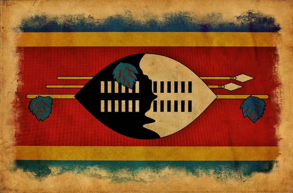 Svaziland grunge bayrağı — Stok fotoğraf