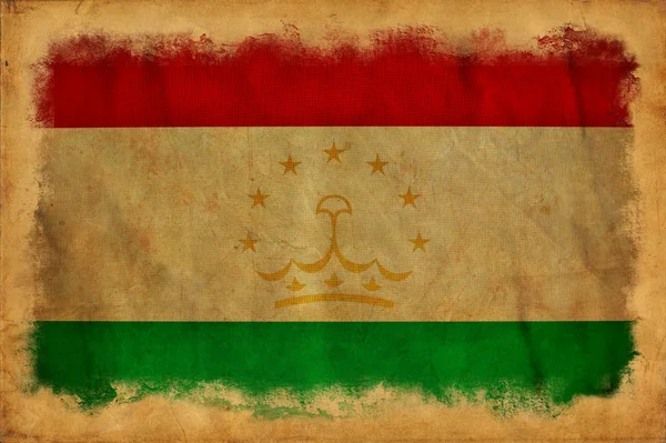 Bandeira grunge do Tajiquistão — Fotografia de Stock
