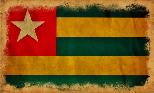 Bandera grunge Togo — Foto de Stock