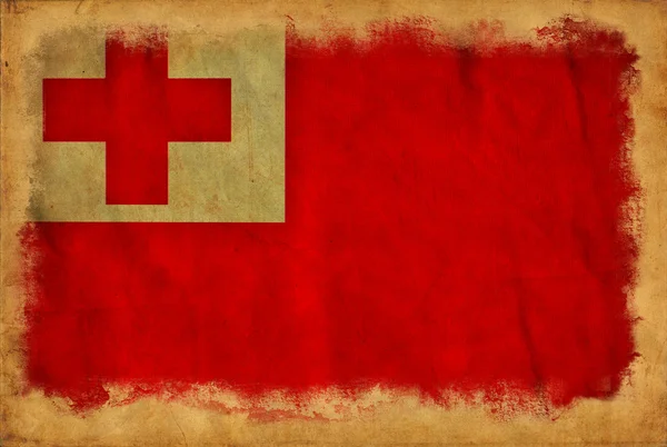 Bandiera grunge Tonga — Foto Stock