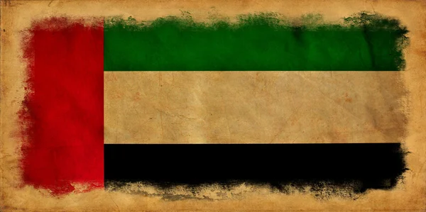 Verenigde Arabische Emiraten grunge vlag — Stockfoto