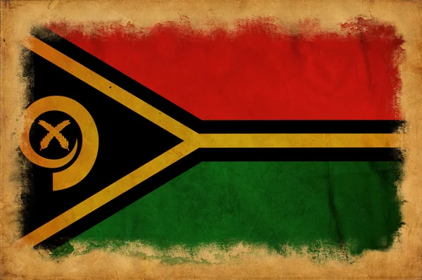 Vanuatu bandiera grunge — Foto Stock